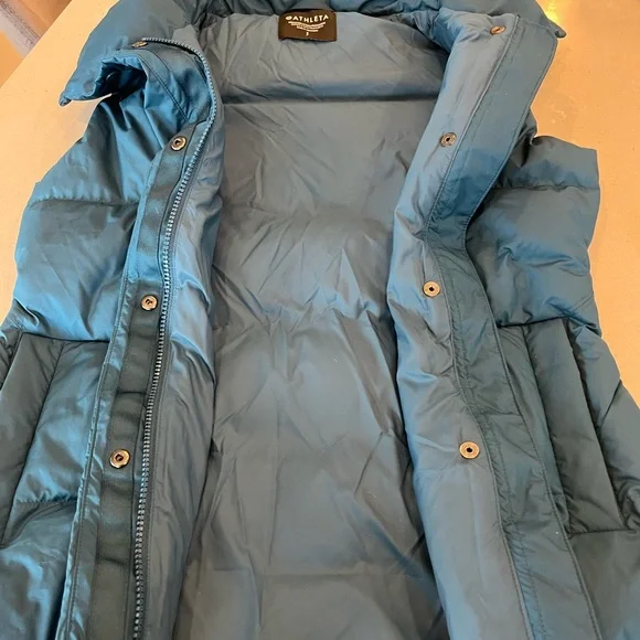 Athleta Downtown Puffer Vest Sardinia Blue Women's Size Small - Picture 10 of 10